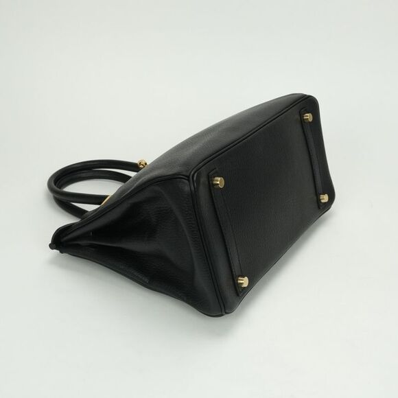 Hermes Birkin 30 Birkin 30 Bag Tote Bag Ardennes Noir Black Noir Black Gold - Picture 5 of 10